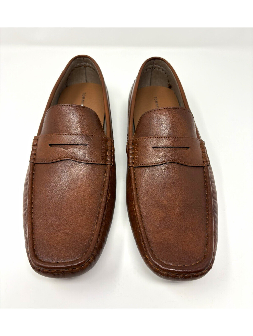 Tommy Hilfiger Tmaniler Brown Slip-On Loafer Square Toe Rubber Sole 12M